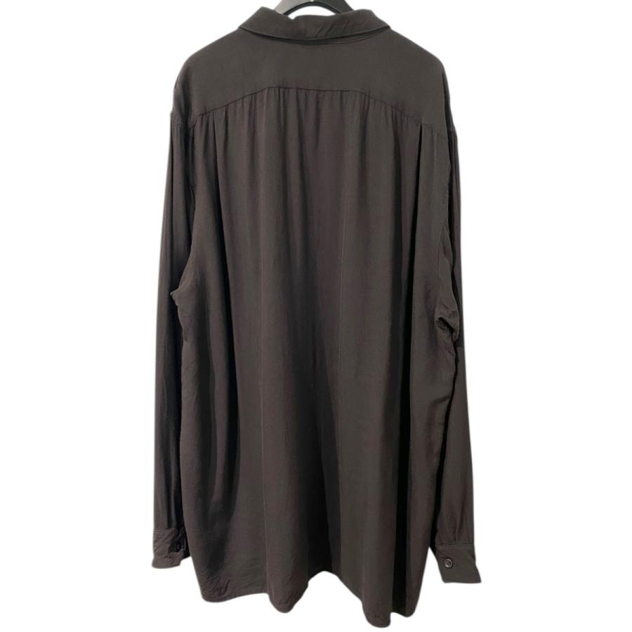 COMOLI（コモリ） COMOLI 24SS レーヨンオープンカラーシャツ ブラウン