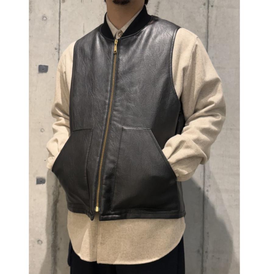 monkey time FAUX LTHR ZIP VEST/ベスト（L） monkey time BEAUTY＆YOUTH UNITED ARROWS モンキータイム MONKEY TIME