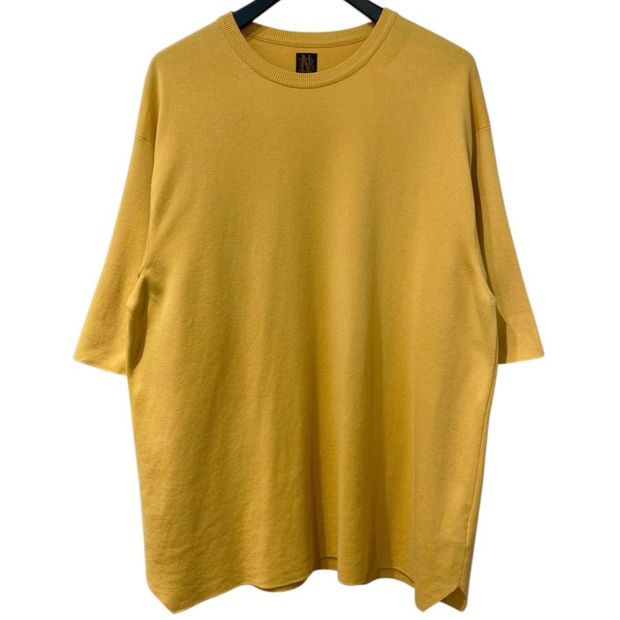 BATONER /バトナー/32ゲージスムースTシャツ/size2/イエロー BATONER（バトナー） BATONER 32G Smooth T-shirtコットンニットT