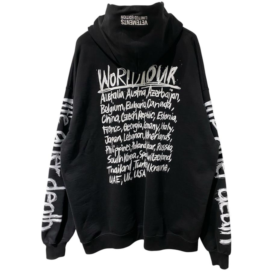 ヴェトモン VETEMENTS 21AW World Tour Logo Hoodieオーバーサイズ