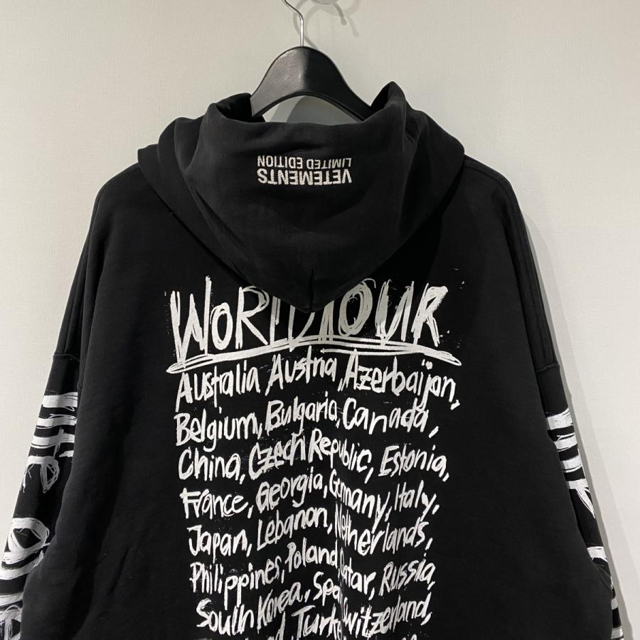 ヴェトモン VETEMENTS 21AW World Tour Logo Hoodieオーバーサイズ