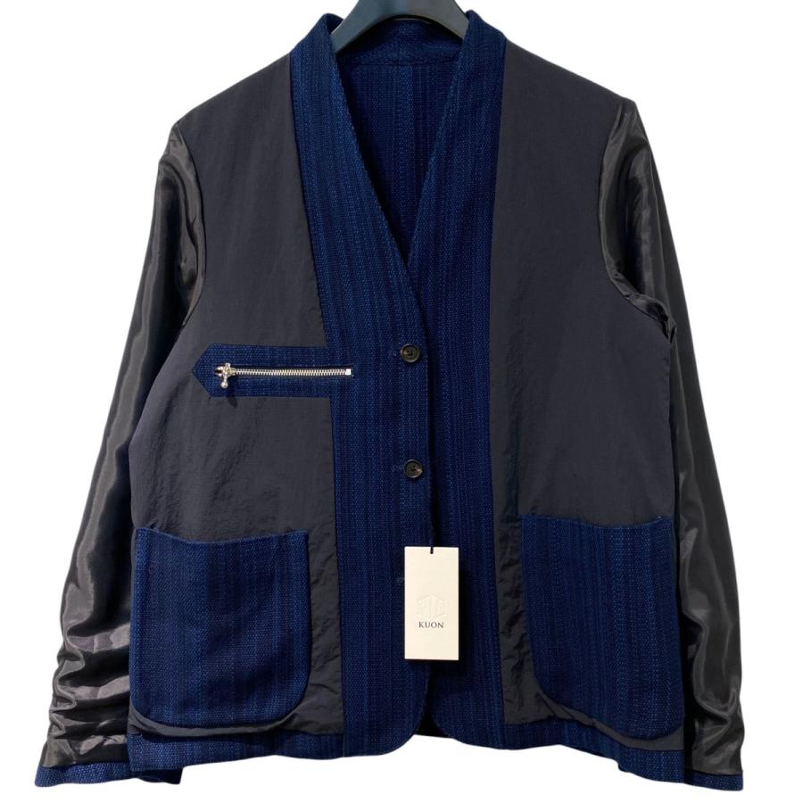QUON（クオン） KUON 25AW Aizome Sashiko Kimono Collar Blazer藍染め