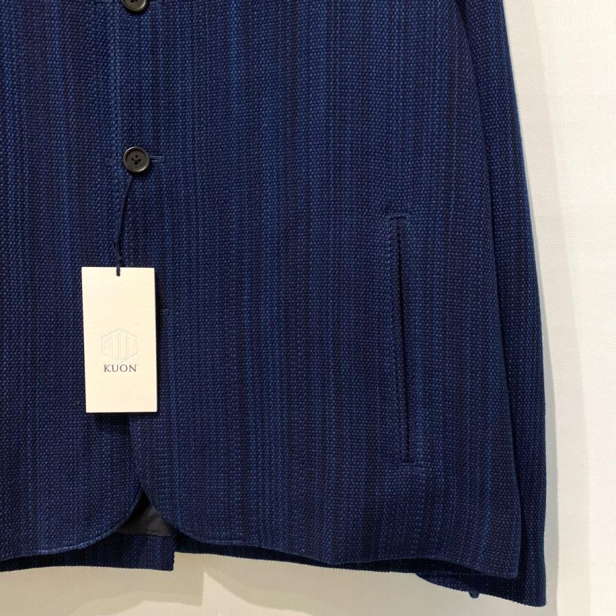 QUON（クオン） KUON 25AW Aizome Sashiko Kimono Collar Blazer藍染め