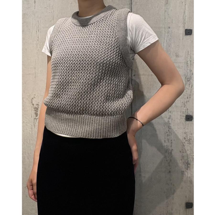 CLANE（クラネ） CLANE 25SS 3D RIB MESH KNIT TOPSメッシュニット