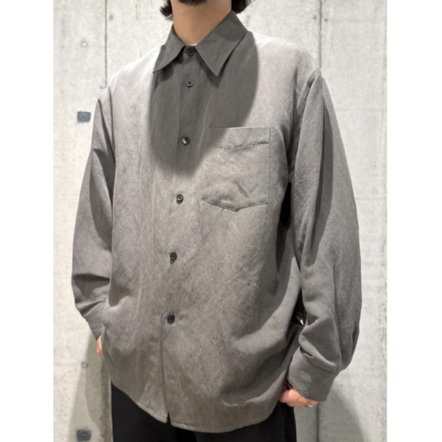 コルニエ Cornier 26SS SILK／LINEN FADED GABARDINE SHIRTS USED加工