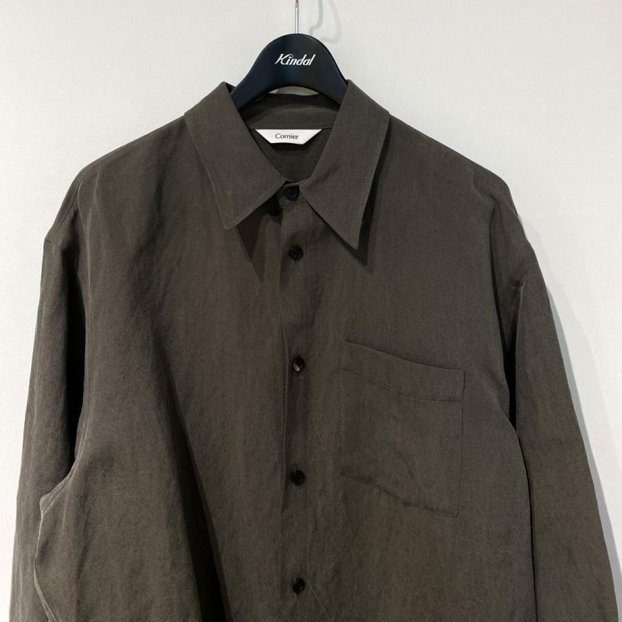 コルニエ Cornier 26SS SILK／LINEN FADED GABARDINE SHIRTS USED加工