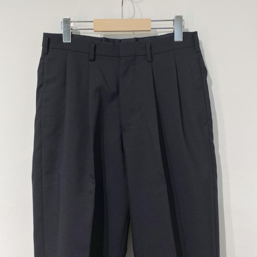 HEUGN e WOOL TROUSER 005 サイズ2 ユーゲン HEUGN TROUSER 005／GEORGEウールソリッド2Pテーパードパンツ
