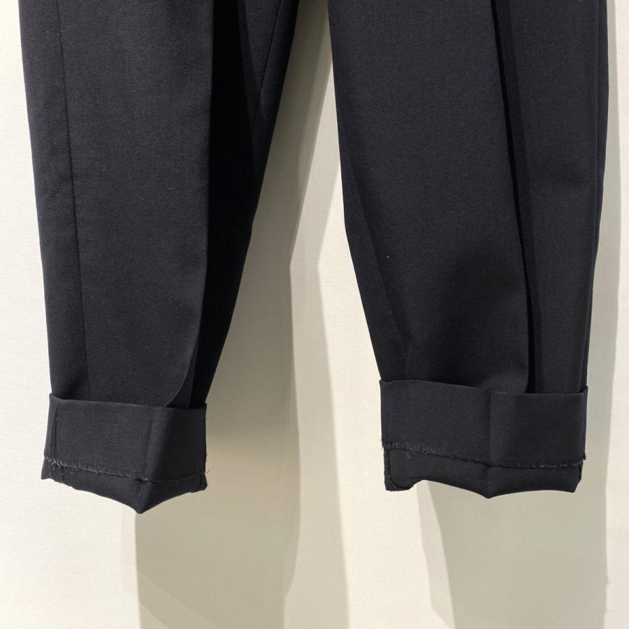 ユーゲン HEUGN TROUSER 005／GEORGEウールソリッド2Pテーパードパンツ