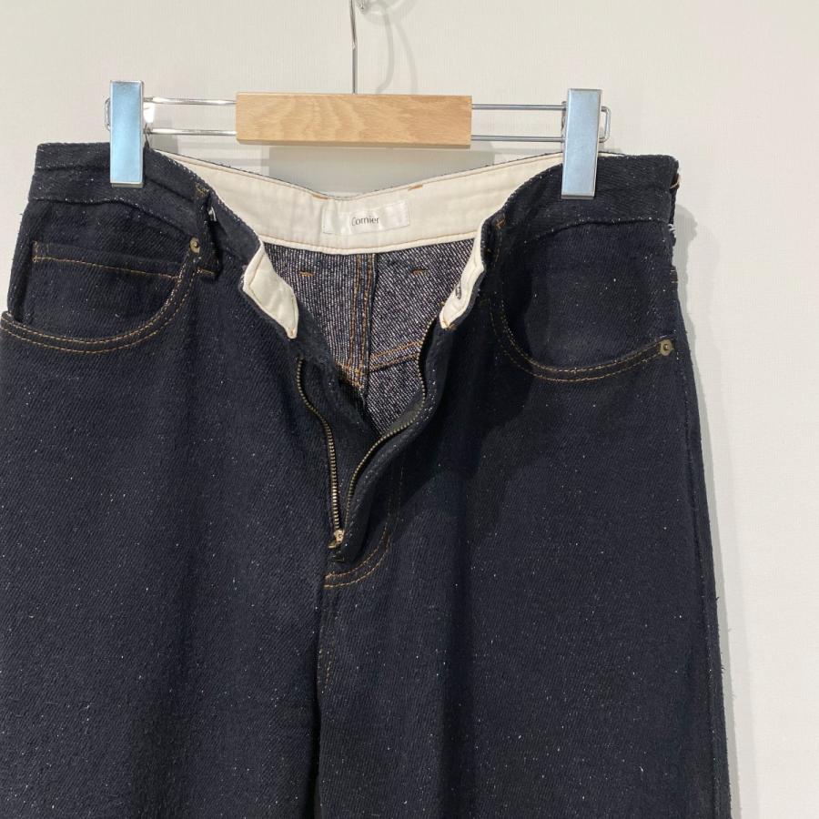 コルニエ Cornier 23SS SILK NEP DENIM PANTSシルクネップデニムパンツ