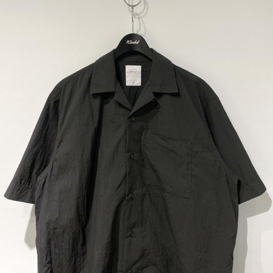 カジャ KAJA 26SS OPEN COLLAR S／S WA-RK SHIRT和紙ライクサニー