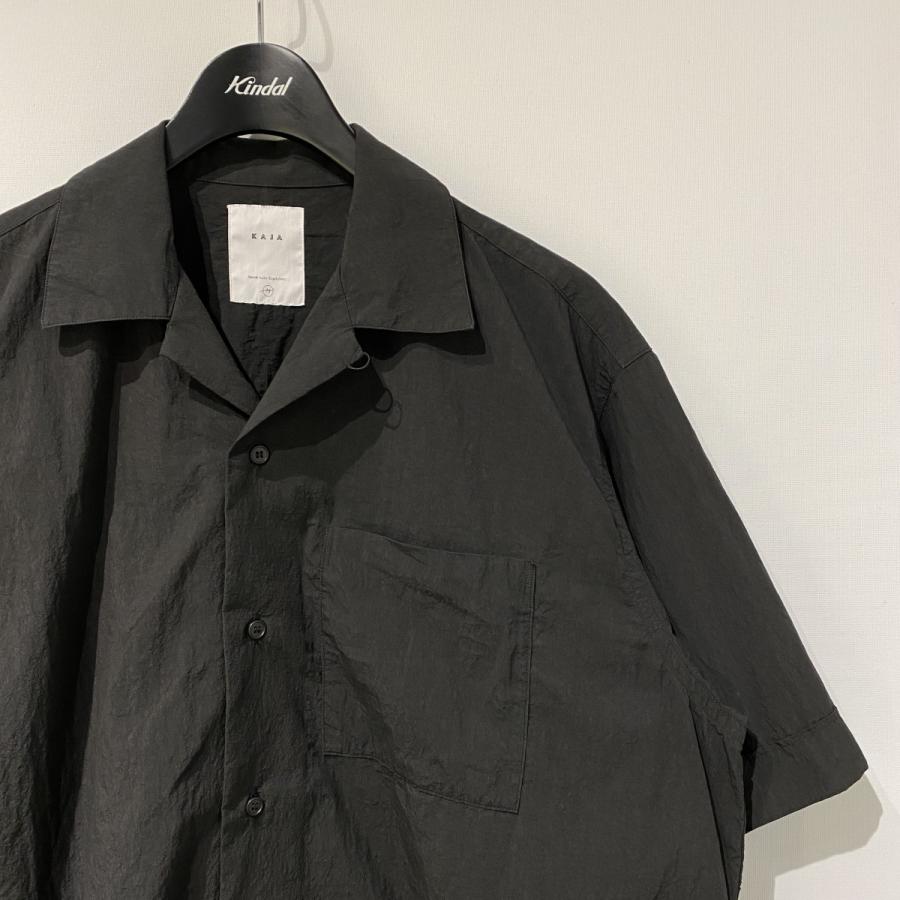 カジャ KAJA 26SS OPEN COLLAR S／S WA-RK SHIRT和紙ライクサニー