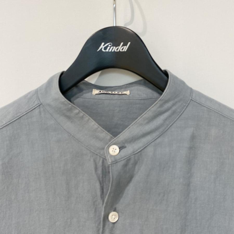 AURALEE（オーラリー） AURALEE Linen Gabardine Band Collar Shirt