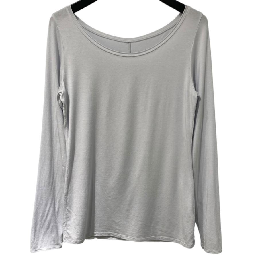 ヨー ビオトープ yo BIOTOP Tencel loose topストレッチロングスリーブ