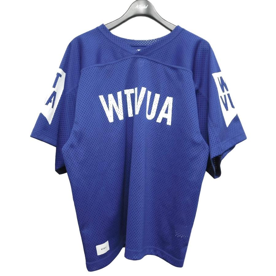 WTAPS 19SS QB TEE．POLY メッシュTシャツ ブルー サイズ：M(02) (池袋 