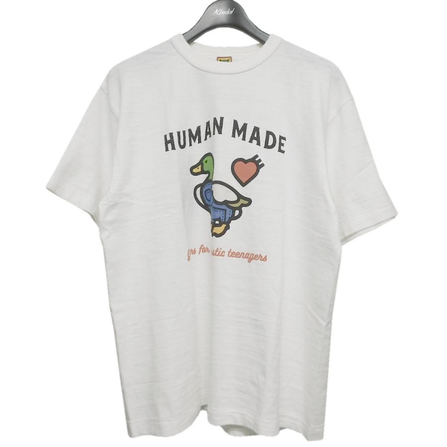 HUMAN MADE T-SHIRT #2212 ダックプリントTシャツ ホワイト サイズ：XL 