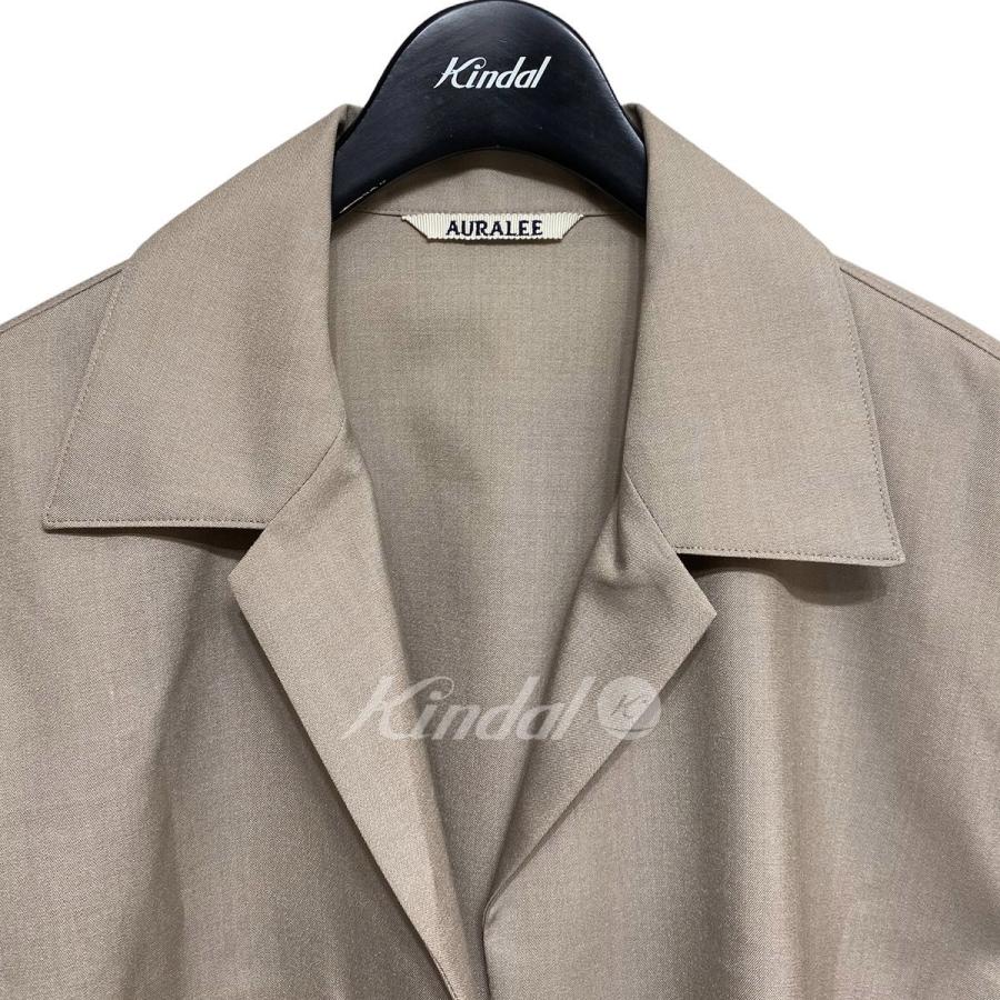 AURALEE 2020SS WOOL SILK TROPICAL SHIRTS JACKET ライトベージュ サイズ：3 (池袋店) 220425｜kindal｜03