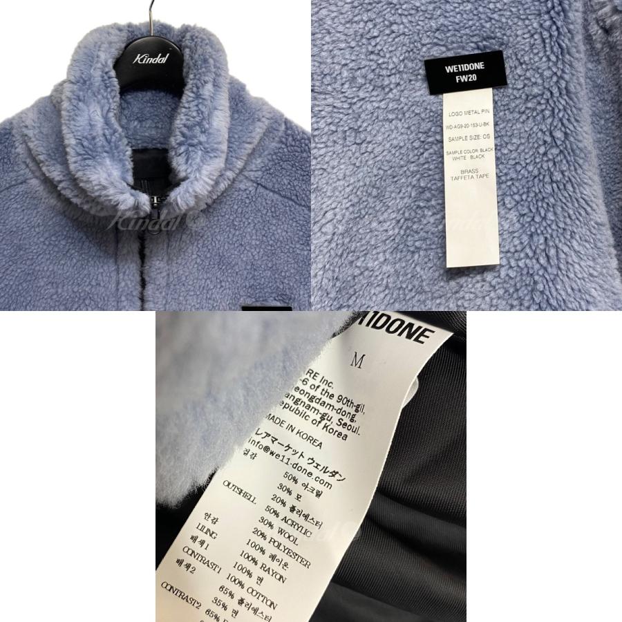 ウェルダン WE11DONE ボアフリースジャケット ブルー サイズ：M  