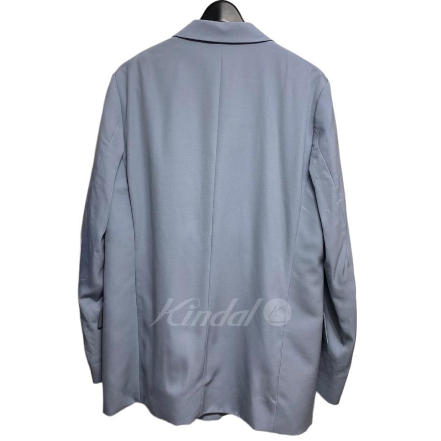AURALEE 2021SS LIGHT WOOL MAX GABARDINE DOUBLE JACKET ブルー 