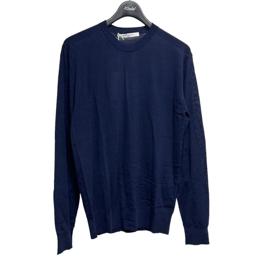 GIVENCHY ジバンシィ ウールニットセーター ネイビー サイズ：M 