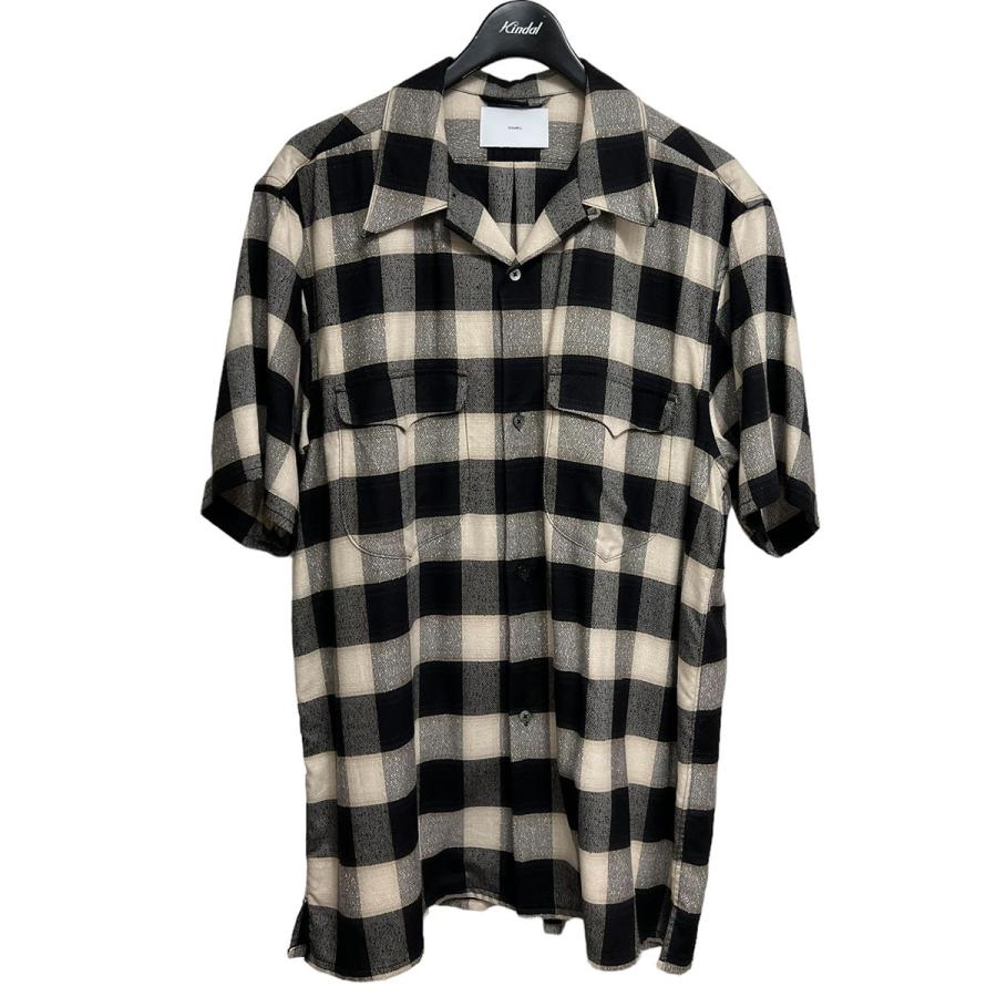 シュガーヒル SUGARHILL OMBRE PLAID HALF SLEEVE BLOUSE サンド 