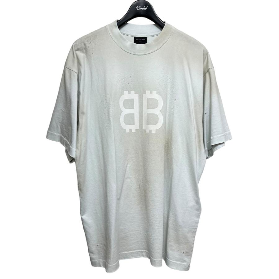 BALENCIAGA バレンシアガ 2023SS TOVU6 MEDIUM FIT クラッシュ加工T 