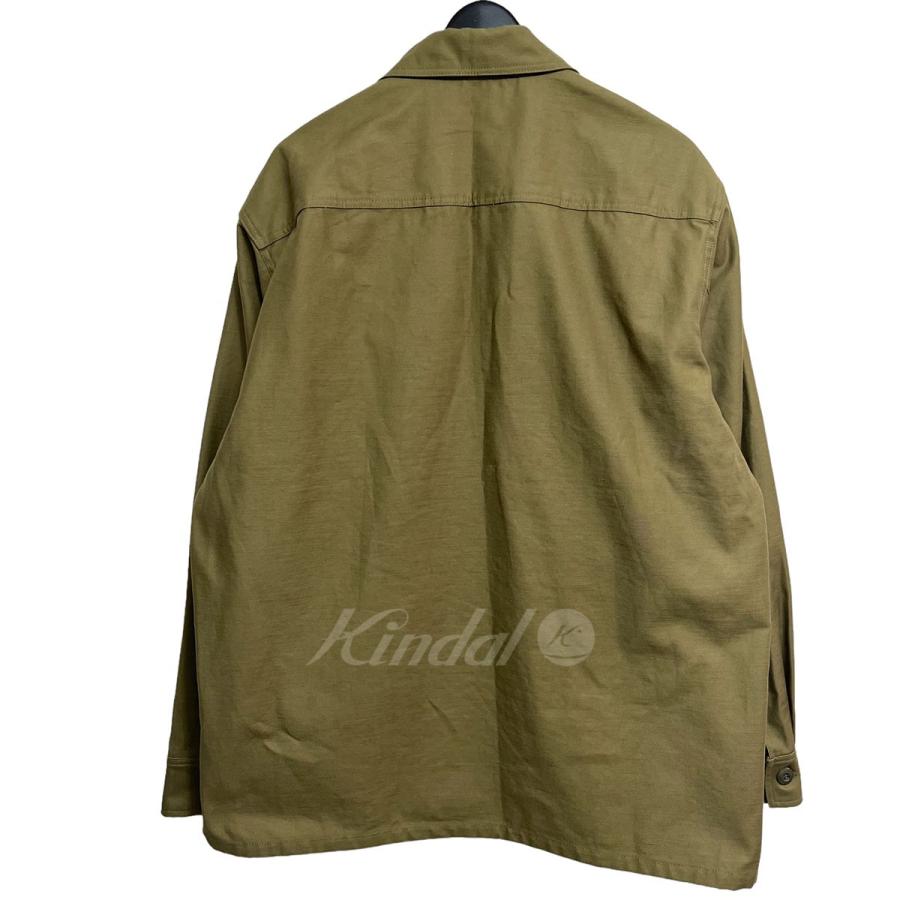 ハイドアンドシーク HIDE AND SEEK FIELD SHIRT JACKET フィールドシャツジャケット オリーブ サイズ：XL｜kindal｜02
