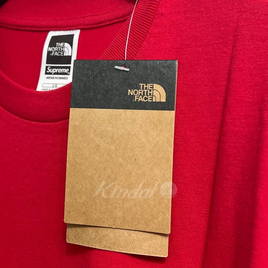 シュプリーム×ザノースフェイス Supreme×THE NORTH FACE 2024SS S／S Top バックプリントTシャツ レッド サイズ：L｜kindal｜04