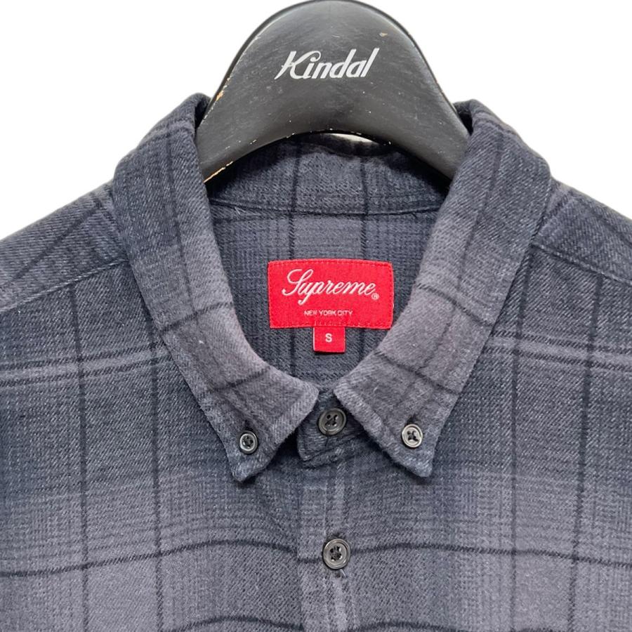 シュプリーム SUPREME 2022SS Shadow Plaid Flannel Shirt ブラック サイズ：S｜kindal｜03