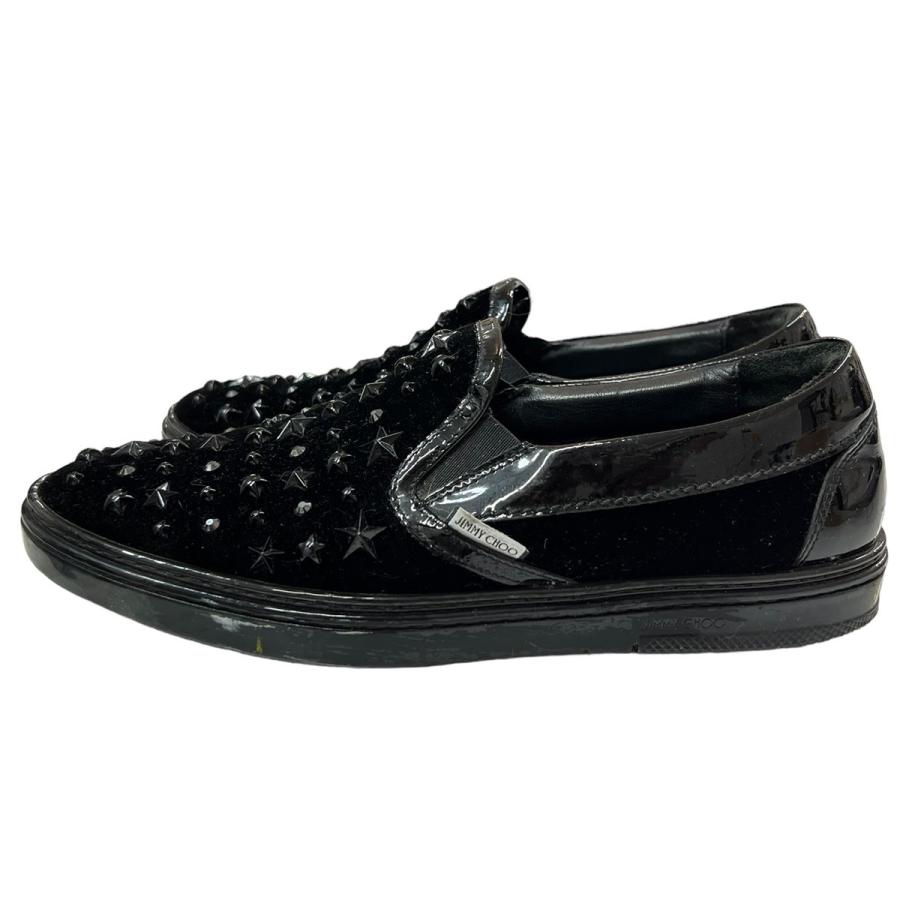 JIMMY CHOO（ジミーチュウ） 【値下げ】JIMMY CHOO ベロアスタッズ 