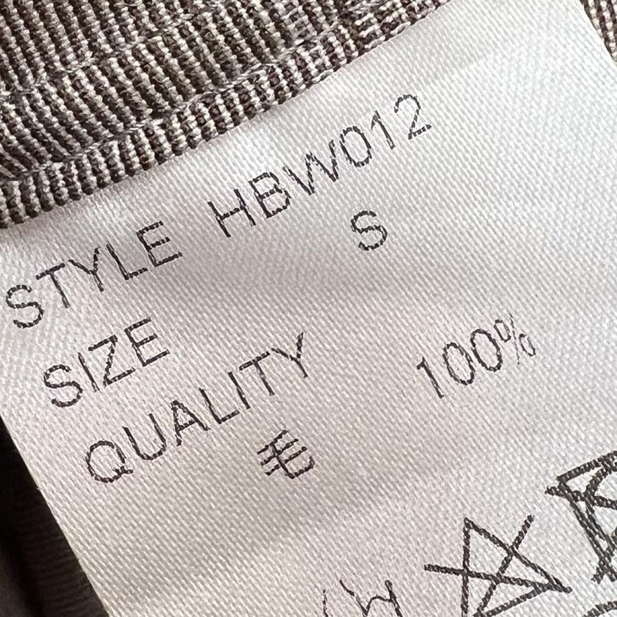 エムビー MB ハイエンド尾州ウールドレスシャツ ブラウンチェック