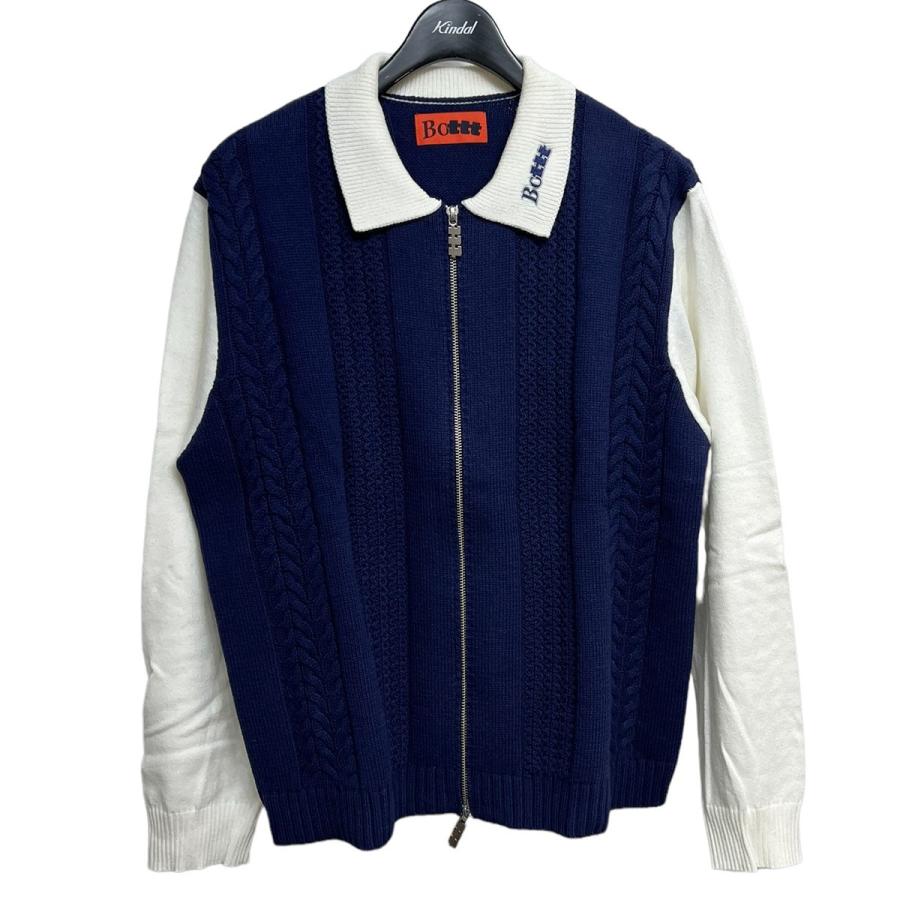 BoTT × TTTMSW BoTTT Zip up polo ネイビーL