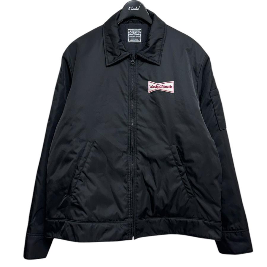 Wasted Youth 黒ジャケット W.Y. Sサイズ Wasted Youth ウェイステッド ユース Wasted Youth Quilt Work Jacket