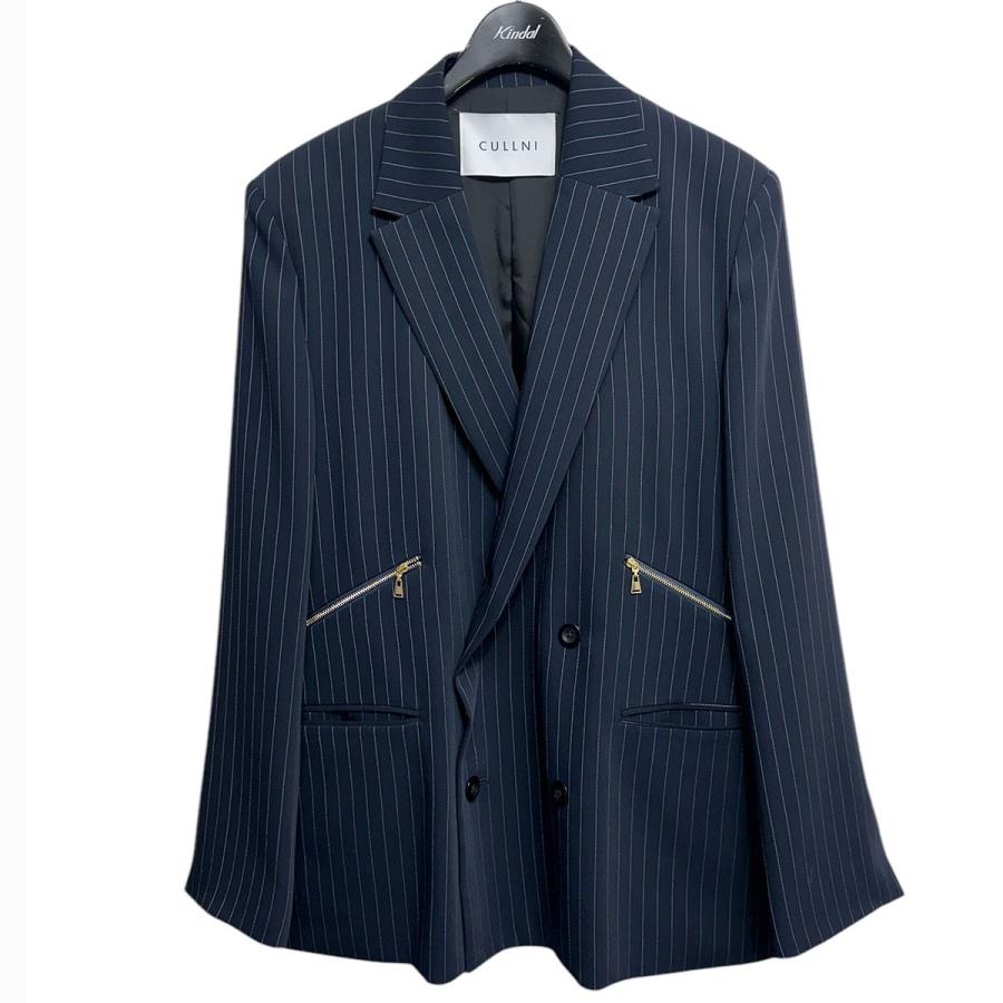 CULLNI（クルニ） CULLNI 24AW Stripe Double Satin Zip Pocket