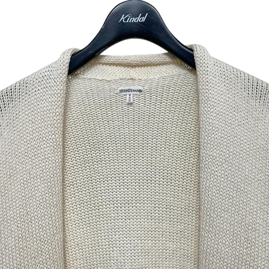 HERMES エルメス マルジェラ期 シルクボタンレスカーディガン HERMES エルメス マルジェラ期 シルクボタンレスカーディガン