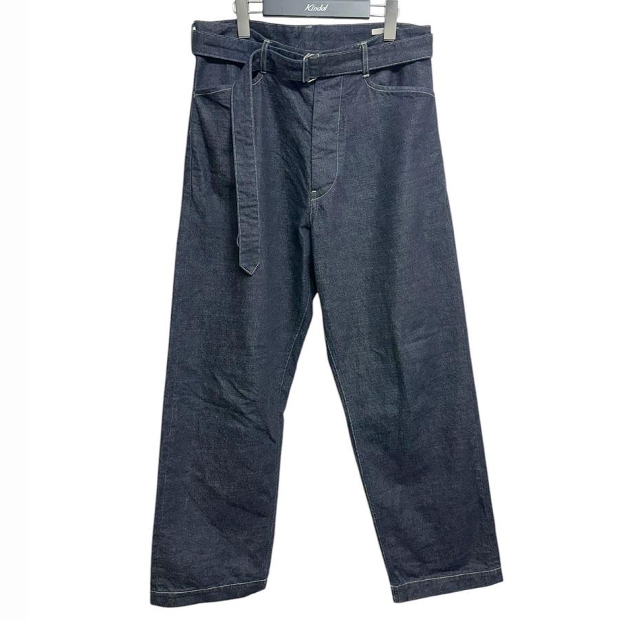 BLURHMS ブラームス blurhms 12.9oz Denim Long Belted Pants BLURHMS ブラームス blurhms 12.9oz Denim Long Belted Pants