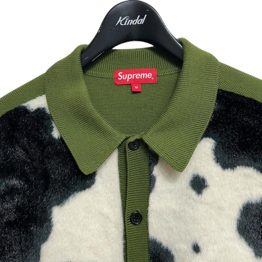 supreme cow print cardigan moss 緑 美品 Supreme（シュプリーム） Supreme 21AW Cow Print Cardigan カウ