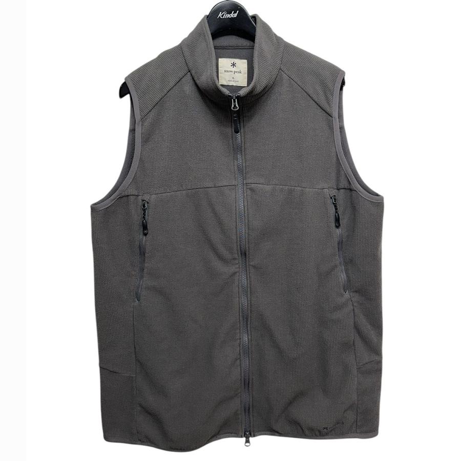  peak / ベスト/L/ポリエステル/GRY/無地/SW-22AU013 snow peak（スノーピーク） グリッドフリースベスト SW-22AU013 グレー