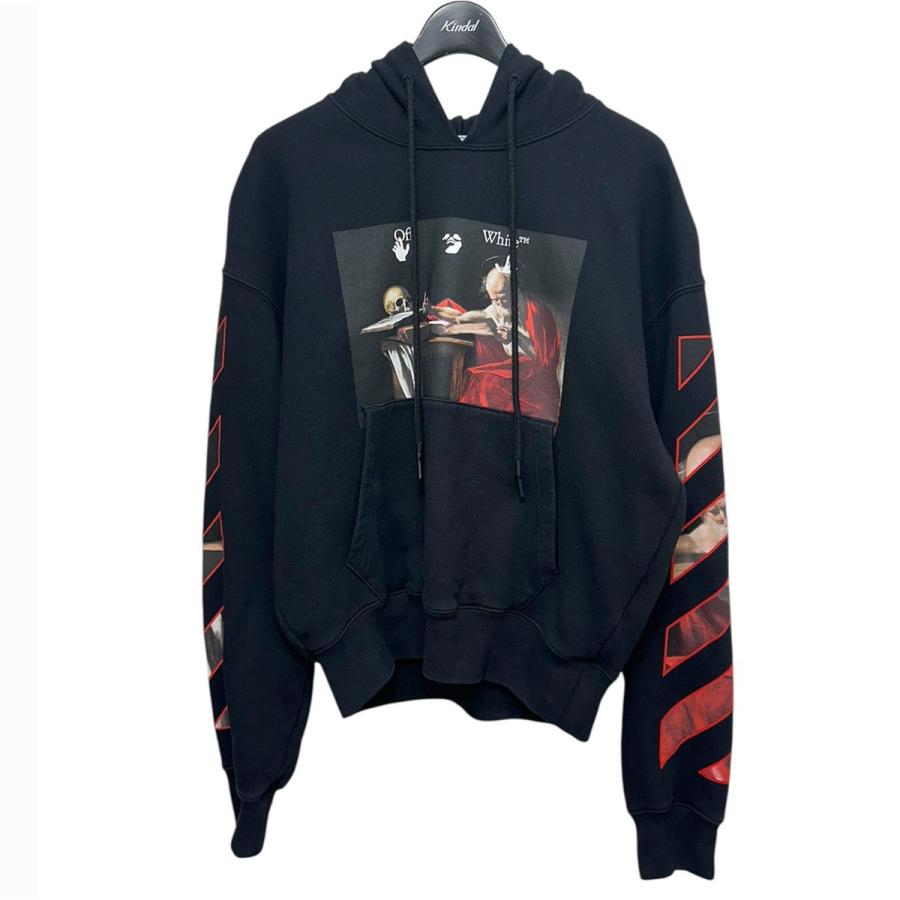 off white オフホワイト OFFWHITE Caravaggio Over Hoodie プリント  