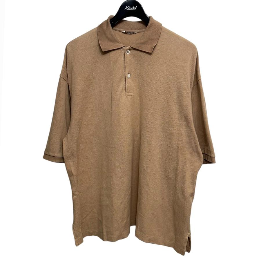 AURALEE SUPER SOFT PIQUE BIG POLO サイズ4 AURALEE SUPER SOFT PIQUE BIG POLO ベージュ