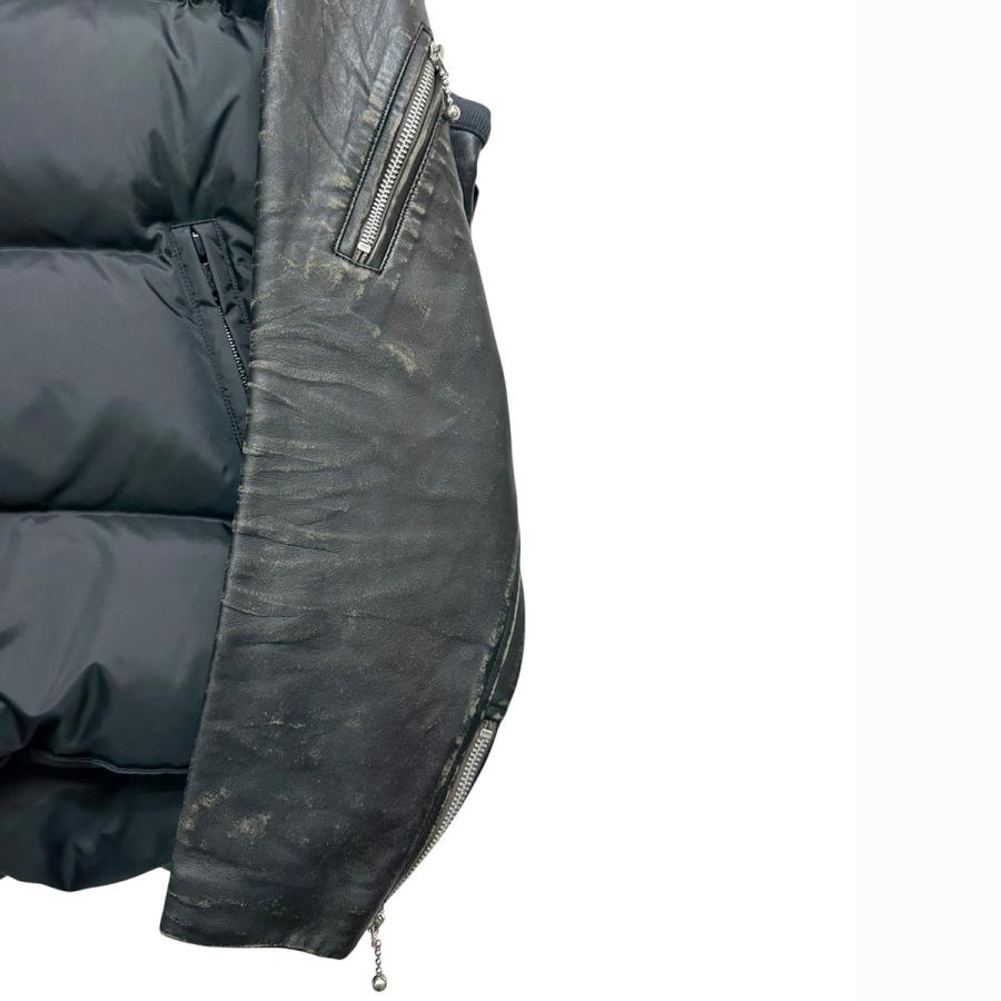 UNDERCOVER アンダーカバー 24AW ユーズド加工レザースリーブダウン