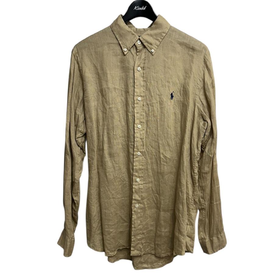 ラルフローレン クラッシック フィット リネン シャツ ベージュ POLO RALPH LAUREN ポロラルフローレン クラシックフィット