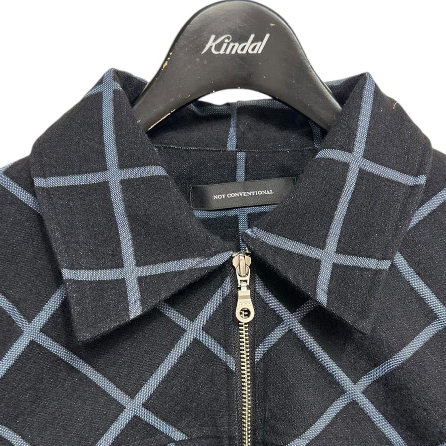 ジャケット・アウター NOT CONVENTIONAL blue plaid 2way blouson NOT CONVENTIONAL（ノットコンベンショナル） NOT CONVENTIONAL Blue