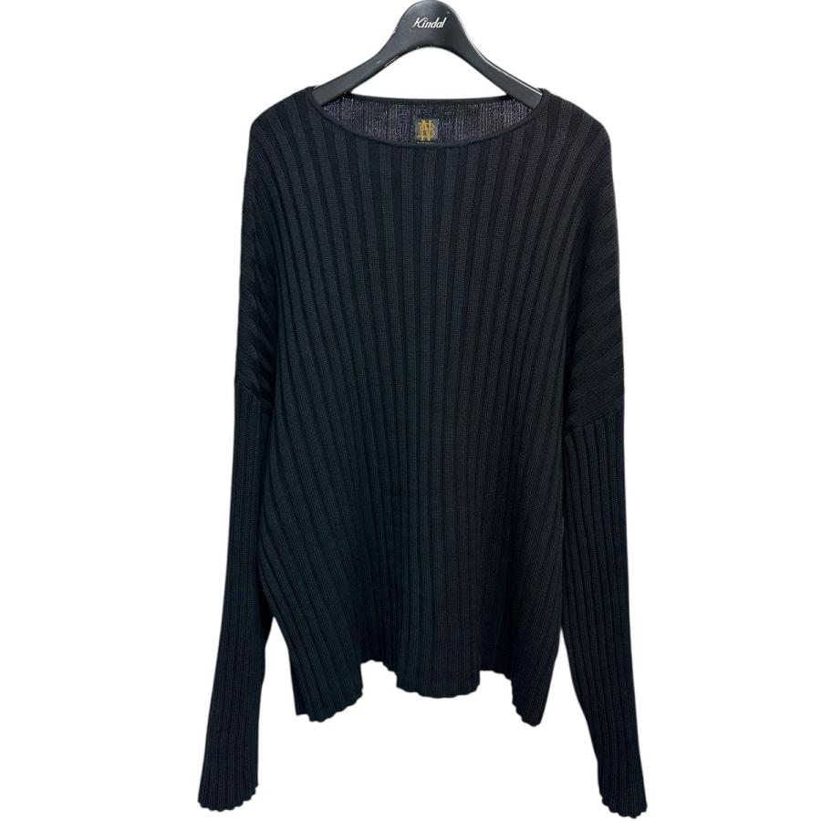 BATONER ウールリブニットセーター ブラック BATONER バトナー ニット