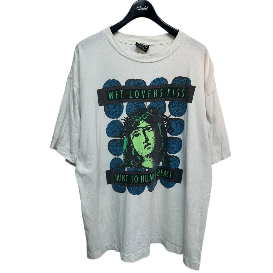 セントマイケル SAINT MICHAEL 24AW SS TEE KISS ヴィンテージ加工 