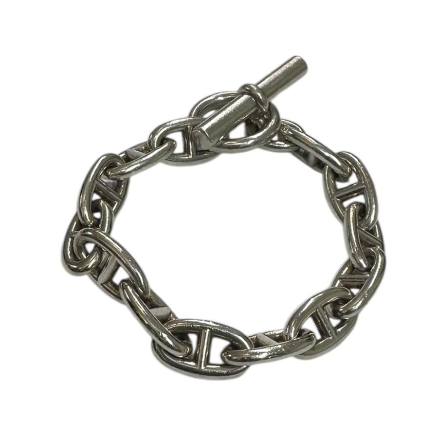 HERMES シルバ シェーヌダンクルGM12 HERMES（エルメス） シェーヌダンクルGM12コマ ブレスレット シルバー