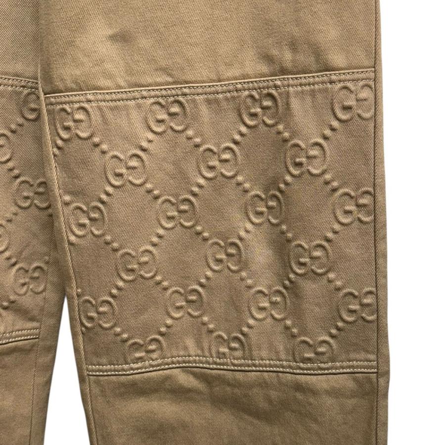 グッチ GUCCI GG柄オーガニックデニムロングパンツ 771458 XDCS7 ベージュ サイズ：44_3