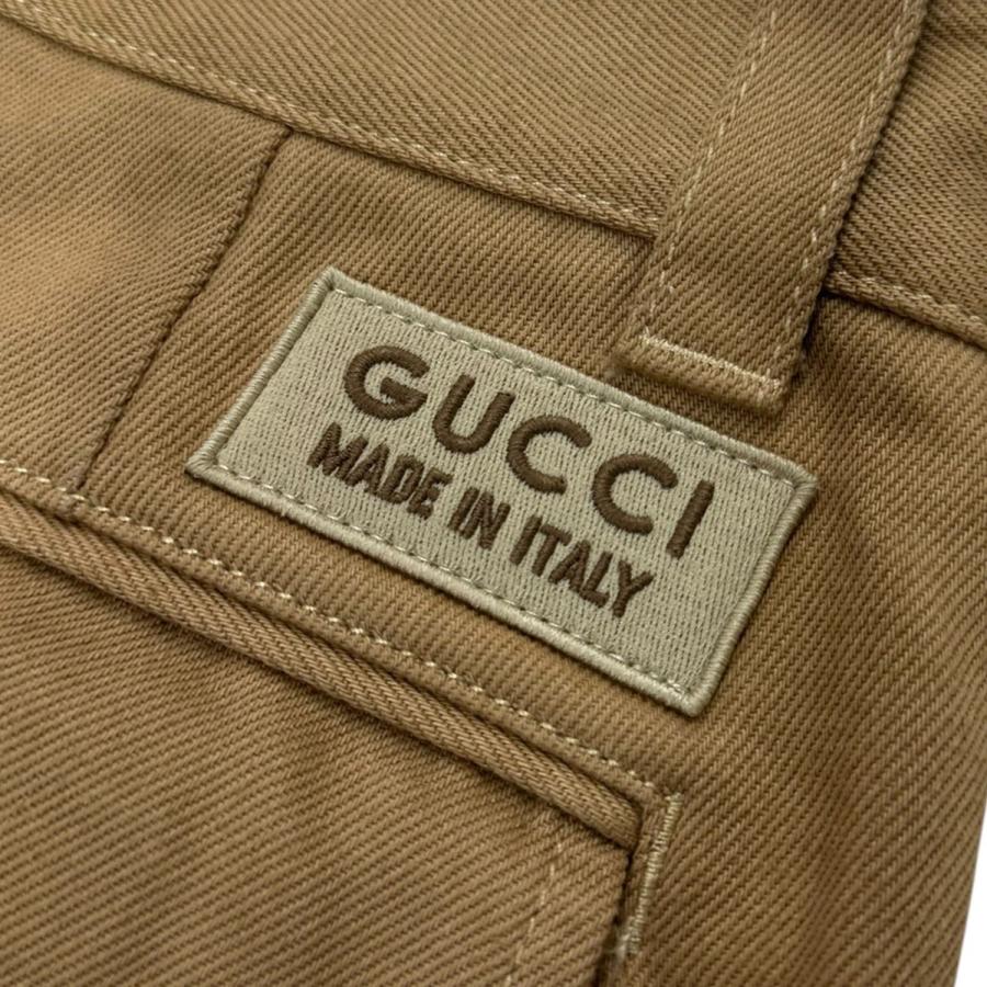 グッチ GUCCI GG柄オーガニックデニムロングパンツ 771458 XDCS7 ベージュ サイズ：44_4