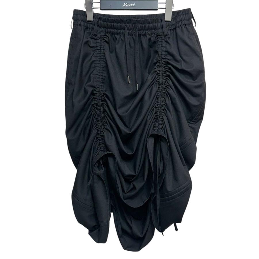 【not conventional】 string skirt ロングスカート NOT CONVENTIONAL - 美品 NOT CONVENTIONAL string skirt ブラックの