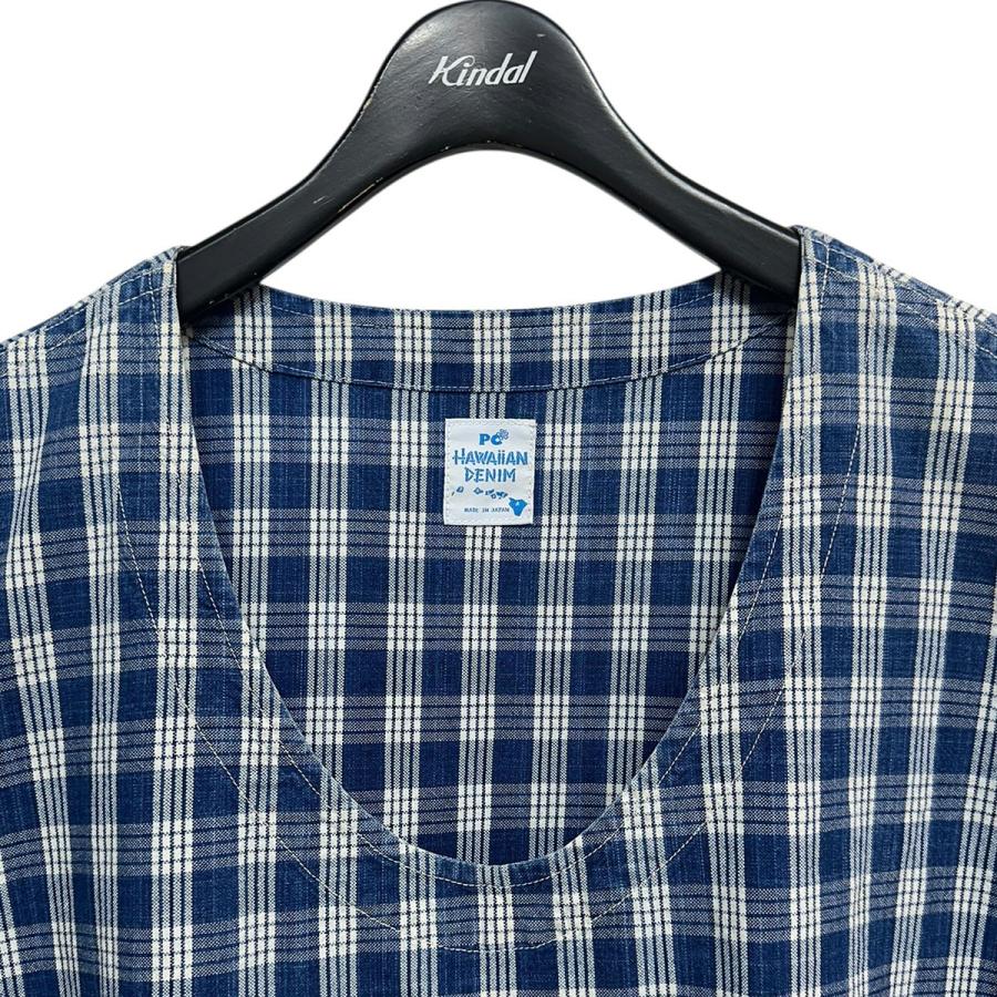 ポータークラシック ハワイアンデニム パラカプルオーバーベスト チェック柄 2 PORTER CLASSIC（ポータークラシック） Porter Classic PALAKA VEST