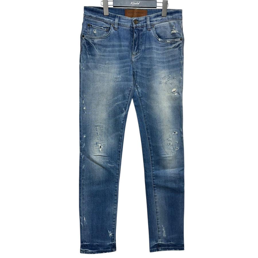 DOLCE＆GABBANA デニムパンツ　ダメージ加工ジーンズ　46 DOLCE&GABBANA（ドルチェ & ガッバーナ） ドルチェアンドガッバーナ